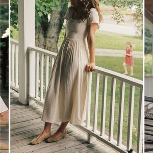 Christy Dawn Cream Midi Dress